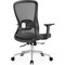 Leisuremod Adorit Ergonomic Office Chair - Mesh Back, Cotton Seat, Adjustable Height & 360 deg Swivel AO60BL - alternate 5