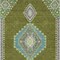 Homeroots 8' X 10' Olive Green Pink And Ivory Oriental Washable Indoor Outdoor Area Rug 598433 - alternate 5