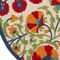 Homeroots 5' Navy Blue Beige Green Blue And Red Round Floral Indoor Outdoor Area Rug 546785 - alternate 6