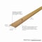 M-D Building Products 1-1/4 In. X 36 In. Oak Aluminum METAL DECOR Seam Binder w/ Screw Nails 40132 - alternate 5