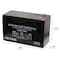 Zoro Select Sealed Lead Acid Battery, 12VDC, 3.78" H 40748 - alternate 4