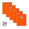C-Line Products 8-1/2" x 11" Orange Heavyweight 3-Pocket Poly Portfolios, 24EA/BX, 6BX/CT 33942-BX - alternate 2
