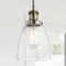 Jonathan Y Cleo 5.5" Adjustable Metal/Glass LED Pendant, Brass Gold JYL3518B - alternate 9