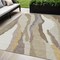 Homeroots 5' X 8' Beige Brown And Gray Abstract Washable Indoor Outdoor Area Rug 600937 - alternate 1
