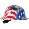 Dynamic Full Brim Hard Hat w/HDPE Shell, 4-Point Textile Suspension Graphic Wrap, Wheel Ratchet Adj. 280-HP641R-USA - alternate 3