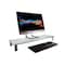 Monoprice Workstream by Large Multimedia Desktop Monitor Stand_ Clear Glass 16356 - alternate 4