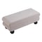 Homeroots 46in Gray and Black Fabric and Solid Wood Upholstered Bench 668862 - alternate 4
