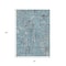 Homeroots 5' X 8' Denim Blue And Gray Abstract Washable Indoor Outdoor Area Rug 632120 - alternate 5