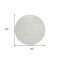 Homeroots 8' Ivory And Beige Round Geometric Washable Indoor Outdoor Area Rug 595747 - alternate 4
