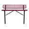 Leisure Craft Bench/Back, Ingroud Mount, 6ft., Burgundy B6WBIG-BURGUNDY - alternate 1