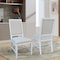 International Concepts Solid Wood Traditional Dining Chair, Set of 2, Chalk CI28-99P - alternate 4