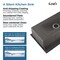 Wrightmaster 33 in. Drop-In Single Bowl 20 Gauge Black Stainless Steel Kitchen Sink with Drain and Hook ZOR-SS-BL-01 - alternate 5