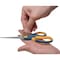 Westcott Non-Stick Titanium Bonded Scissors, 8" Long, 3.25" Cut Length, Straight Gray/Yellow Handle 14849 - alternate 2