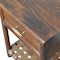 Homeroots 20" Chestnut Solid Wood One Drawer Nightstand With Leather Shelf 651553 - alternate 8