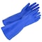 Gemplers Chemical Resistant Gloves, Nitrile, 13 in L, 11 mil, Blue, 6, 12 PK 11mil-FL-6 - alternate 1