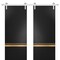Sartodoors Sturdy Double Barn Door with Hardware Planum 2010 Black 72x84 (2* 36x84) Solid Core Modern Interior PLANUM2010DB-S-BLK-72 x 84 (2* 36x84) - alternate 1