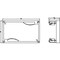 Siemens ALPHA 160 DIN assembly kit terminal blocks horizontal H = 150 mm W = 250 mm 8GK4401-1KK11 - alternate 2