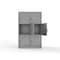 Strong Hold 14 GA Triple-Tier Locker - 6 Compartments 46-6D-24-3T-L - alternate 1