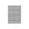 Homeroots 9' X 12' Gray And Silver Chevron Washable Indoor Outdoor Area Rug 612266 - alternate 5