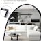 Simple Deluxe infinipower Arched Full Length Mirror, Floor Mirror with Stand, 59inx16in Standing or Leaning Full 3A88MIROGZ1659BLK - alternate 4