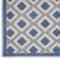 Homeroots 8' X 11' Blue And Gray Geometric Indoor Outdoor Area Rug 546857 - alternate 5