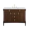 James Martin Vanities Kinnsden 48" Single Vanity, Sable Oak w/ 3 CM White Zeus Silestone Top D680-V48-SBK-3WZ - alternate 1