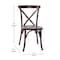 Flash Furniture Advantage Walnut X-Back Chair, PK2 X-BACK-W-2 - alternate 6