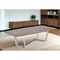 Homeroots 107" Walnut And Silver Rectangular Manufactured Wood And Iron Dining Table 486039 - alternate 3