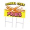 Signmission Funnel Cake Fries Die Cut Yard & Stake plastic coroplast window, C-DC-2436-Funnel Cake Fries C-DC-2436-DS-Funnel Cake Fries19 - alternate 1