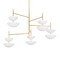 Corbett Lighting Evander 55 in. Chandelier Vintage Gold Leaf/Gesso White 477-55-VGL/GSW - alternate 1
