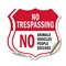 Signmission No Trespassing Shield Sign No Animals Ve, 12 inch X 12 inch, Vinyl Decal, 2PK SHI-D-2PACK-12-413 - alternate 1