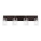 Jonathan Y Irving 27.75" 4-Light Seeded Glass/Iron Modern Contemporary LED Vanity Light, Oil Rubbed Bronze JYL7558E - alternate 1