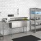 Koolmore 75 in. Three Compartment Sink, Bowl Size 15x15x14, 18 Gauge Stainless-Steel with 2 Drainboards KM-SC151514-15B3 - alternate 4