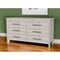 Homeroots 32" Light Gray Six Drawer Double Dresser 488520 - alternate 5