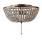 Jonathan Y Allison 15" 3-Light Shabby Chic Farmhouse Wood Beaded/Metal LED Flush Mount, Antique Gold/Cream JYL9019A - alternate 8