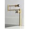 Kingston Brass Deck Mount Pot Filler Faucet, Brushed Brass KS4707PKX - alternate 6