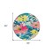 Homeroots 8' Blush And Pink Round Floral Washable Indoor Outdoor Area Rug 610975 - alternate 7