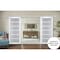Sartodoors Sturdy Double Barn Door with Frosted Glass White 48x84 (2* 24x84) Solid Core Modern Interior VEREGIO7602DB-S-WS-4884 - alternate 1