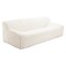 Homeroots 89" Cream Faux Fur Sofa 571366 - alternate 6