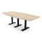 Skutchi Designs 8ft Boat Conference Table With Power | Harmony Series | 8 Person Meeting Room Table HAR-BOT-48X96-T.BK-K525-NA - alternate 1