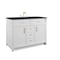 James Martin Vanities Bellshire 48" Single Vanity, Bright White w/ 3 CM Charcoal Soapstone Silestone Top 660-V48-BW-3CSP - alternate 5