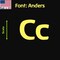 Aacc Self-Adhesive Vinyl Letter: C, Scale: 10 in. Color: Yellow Font: Anders by, 12PK AACC-Anders-UC-Yellow-I10x12 - alternate 1