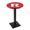Holland Bar Stool Co 42" Blk Wrinkle Rutgers Pub Table, 36" dia. Top L217B4236Rutger - alternate 1