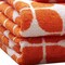 Homeroots Set of Six Orange And White Cotton Geometric Jacquard Towel Set, 6PK 662347 - alternate 4