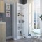 Homeroots 24" White Laminate Accent Cabinet With Four Shelves 477673 - alternate 4
