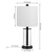 Jonathan Y Amner 20.5" Glass Modern Contemporary Fillable Glass LED Table Lamp, Oil Rubbed Bronze, 2PK JYL8508A-SET2 - alternate 9