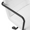 Homeroots White and Black Steel and Faux Leather Adjustable Swivel Rolling Office Chair 544968 - alternate 6