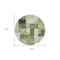 Homeroots 8' Sage And Fern Green Round Geometric Washable Indoor Outdoor Area Rug 605869 - alternate 7