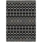 Homeroots 3' X 5' Black Ivory And Blue Geometric Washable Indoor Outdoor Area Rug 612172 - alternate 7