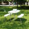Flash Furniture Paige Easy-Fold White Folding Plastic Kids Outdoor Picnic Table and Benches, Seating for 4 Kids RB-EBB-2432FD2-WH-GG - alternate 8